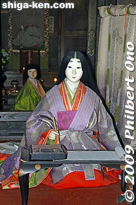 Lady Murasaki supposedly wrote the novel in this room at Ishiyama-dera in Otsu.
Keywords: shiga otsu ishiyama-dera buddhist temple shigabesthist