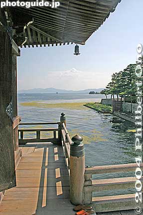 View from the balcony.
Keywords: shiga otsu katata ukimido floating temple buddhist mangetsuji lake biwa kosei