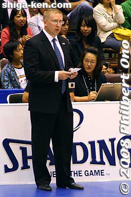 Head coach Robert Pierce.
Keywords: shiga otsu lakestars basketball team pro sports 
