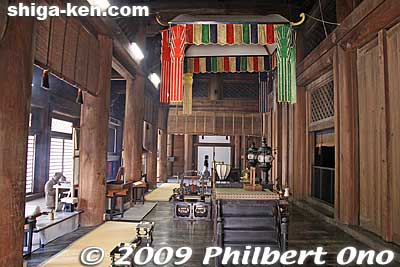 Inside Kondo Hall.
Keywords: shiga otsu miidera onjoji temple tendai buddhist sect national treasure