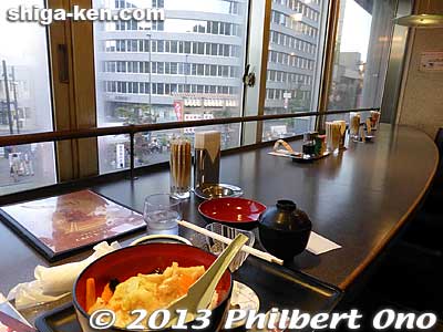 Dinner at a restaurant in the Otsu Station building.
Keywords: shiga otsu
