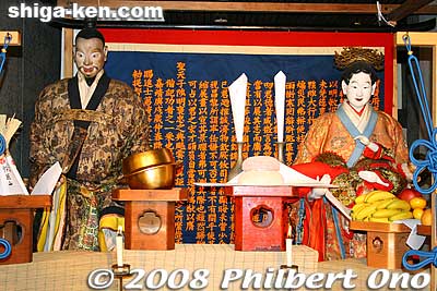 Karakuri dolls from the Kakkyo-yama float.
Keywords: shiga otsu matsuri festival floats 