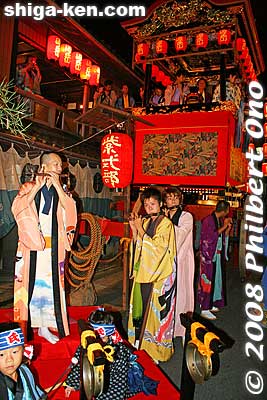 Musicians at the Genji-yama float. 源氏山
Keywords: shiga otsu matsuri festival floats 