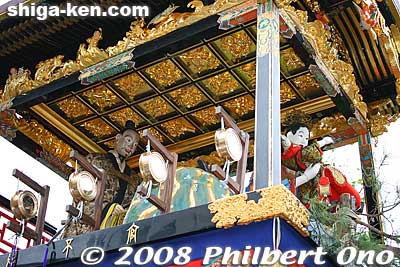 Ornate, carved ceiling.
Keywords: shiga otsu matsuri festival floats 