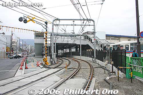 Ishiyama Station on the Keihan Line and JR Tokaido Line.
Keywords: shiga otsu train tokaido line