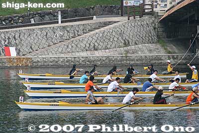 Keywords: shiga otsu setagawa river regatta rowing boat karahashi bridge