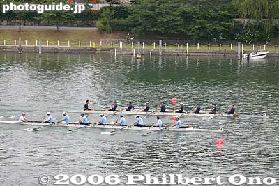 Finish line 300 meters later
Keywords: shiga boat rowing race tokyo kyoto university lake biwa setagawa seta river regattabest