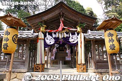 Suginoki Shrine Honden Hall
Keywords: shiga ryuo-cho kenketo matsuri festival suginoki jinja shrine