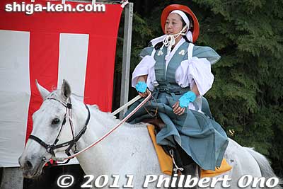 Horseback archer.
Keywords: shiga ryuo-cho ryuou namura shrine jinja Sekku Matsuri festival yabusame horseback archery