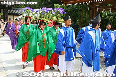Keywords: shiga taga-cho taga taisha shrine shinto festival matsuri rice seedlings paddy paddies planting