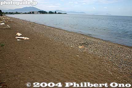 Imazu has a pebble beach. Some sand as well.
Keywords: shiga prefecture takashima city imazu imazucho lake biwa