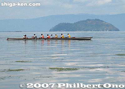 Chikubushima and fixed-seat boat
Keywords: shiga takashima imazu junior high school rowing club lake biwa