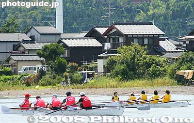 Quadruple race
Keywords: shiga takashima imazu regatta lake biwa rowing race boats
