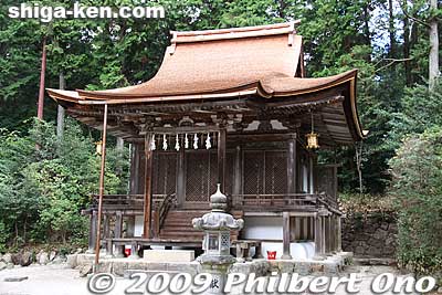 Osasahara Shrine's Honden Hall, a National Treasure. 大笹原神社　本殿
Keywords: shiga yasu osasahara shinto shrine national treasure shigabestkokuho