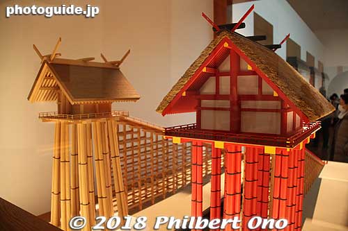 Rear view of the shrine scale models.
Keywords: Shimane Museum Ancient Izumo