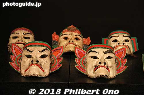 Iwami kagura dance masks
Keywords: Shimane Museum Ancient Izumo