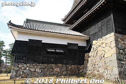 Side view of the entrance hall.
Keywords: shimane Matsue Castle National Treasure