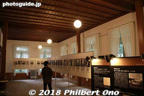 Kounkaku exhibition room on 1st floor.
Keywords: shimane Matsue Castle kounkaku guesthouse
