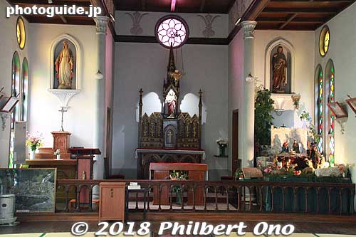 Inside Tsuwano Catholic Church. 津和野カトリック教会
Keywords: shimane tsuwano