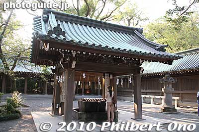 Purification was basin.
Keywords: shizuoka mishima taisha shinto shrine 