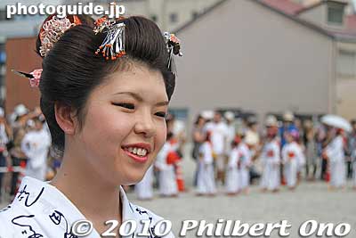 Keywords: shizuoka shimada shimada-ryu hairstyle geisha women dancers matsuri festival matsuribijin