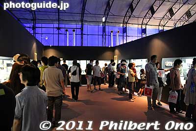 Inside the hobby pavilion were exhibits of numerous plastic models.
Keywords: shizuoka higashi giant gundam statue hobby fair 
