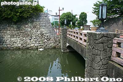 Bridge over the first moat.
Keywords: shizuoka sumpu sunpu castle moat stone wall bridge