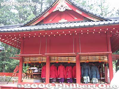Ceremony at the Otabisho. 御旅所祭　拝殿
Keywords: tochigi nikko toshogu shrine spring festival