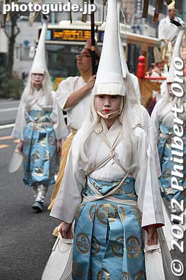 White Heron Dancers. 
Keywords: tokyo taito-ku asakusa sensoji sanja matsuri festival White Heron Dancers Shirasagi-no-Mai