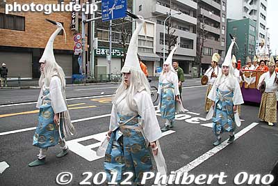 Keywords: tokyo taito-ku asakusa sensoji sanja matsuri festival White Heron Dancers Shirasagi-no-Mai