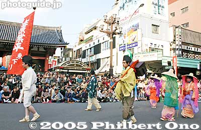 Ariwara no Narihira (825-880) comes to east Japan　在原業平　東下り
Keywords: tokyo taito-ku asakusa jidai matsuri festival historical period
