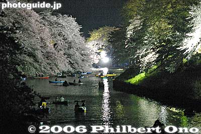 Chidorigafuchi lit up at night.
Keywords: tokyo chiyoda-ku chidorigafuchi cherry blossoms sakura moat night japanharu