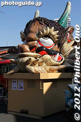 Oni ogre statue used in the Kanda Matsuri.
Keywords: tokyo chiyoda-ku kanda myojin shrine setsubun festival matsuri japansculpture