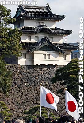 Fujimi Turret, Edo Castle 富士見櫓
Keywords: tokyo chiyoda-ku imperial palace kokyo japanese flag turret japancastle