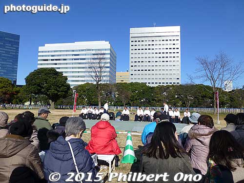 First they held aikido demonstrations.
Keywords: tokyo chuo-ku hama-rikyu garden