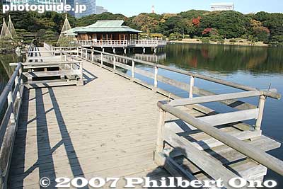 Keywords: tokyo chuo-ku hama-rikyu garden tea house pond