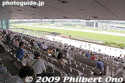 If it rains, you can sit here. On this day on June 14, 2009, the Grade III Epsom Cup horse races were held. 
Keywords: tokyo fuchu race course horse racing 