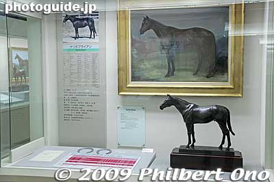 Narita Brian, a famous racehorse.
Keywords: tokyo fuchu race course horse racing museum jra 
