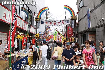 Another road with tanabata decorations in Fussa was this Ginza-dori road, also outdoors.
Keywords: tokyo fussa tanabata matsuri festival star 