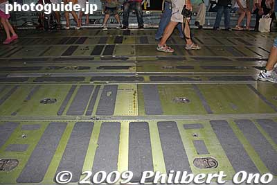 Floor of the C-5 Galaxy, dotted with eyelets for hooks or ropes to secure the cargo.
Keywords: tokyo fussa yokota united states usa air base force military japanese-american japan america friendship festival airplanes jets aircraft 