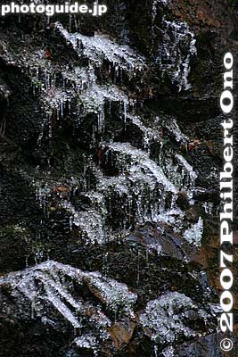 Ice crystals on rocks
Keywords: tokyo hinohara-mura village hossawa waterfall