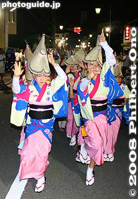 Keywords: tokyo inagi awa odori dance matsuri festival women dancers kimono children japanchild