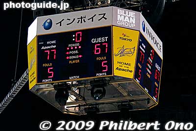 A sweet victory by the Tokyo Apache following a defeat the day before.
Keywords: tokyo koto-ku ward ariake Colosseum Coliseum pro basketball game players apache toyama grouses