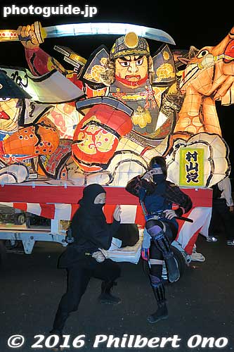Murayama-to float with ninja.
Keywords: tokyo musashi-murayama dedara matsuri festival