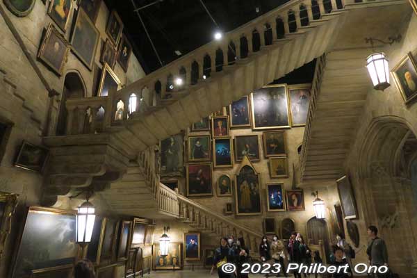 Hogwarts Marble Staircase which actually moves (swivels).
