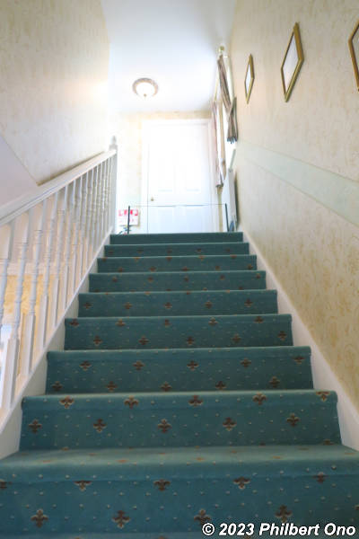 The stairs overhead where Harry’s cousin Dudley Dursley would stomp on to annoy Harry below.
