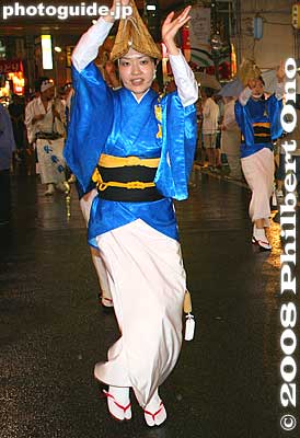 Keywords: tokyo nerima-ku nakamurabashi awa odori dance matsuribijin festival dancers women kimono