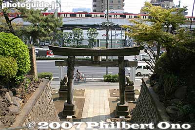 Keywords: tokyo shinagawa-ku shinagawa jinja shinto shrine torii