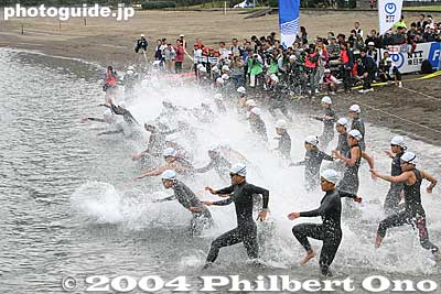 Also see the [url=http://www.youtube.com/watch?v=qIjGewIzhn8]video at YouTube[/url].
Keywords: tokyo minato-ku odaiba triathlon swimming cycling marathon japansports