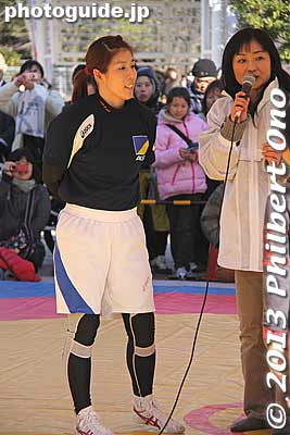 Saori Yoshida seemed very nice. She was Japan's key person to help get wrestling back into the Olympics. 
Keywords: tokyo koto ward big sight marathon 2013 saori yoshida japansports